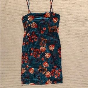 Forever 21 Velvet Floral Mini Dress